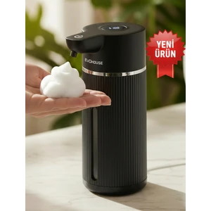 Evo House Otomatik Sensörlü Köpük Sıvı Sabunluk - Şarjlı- Dijital LED Ekran - Duvara Monte - E15 Model