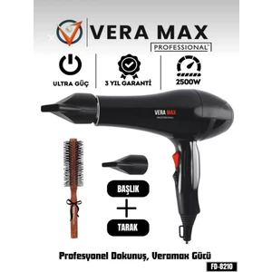 Profesyonel Saç Kurutma Isı Ayarlı Kuaförlerin Tercihi Taraklı Fön Makinası 2500WT FD-8211