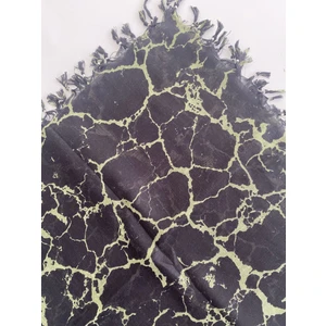 Püsküllü Mermer Desen Tülbent Yazma