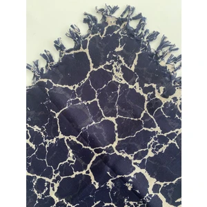 Püsküllü Mermer Desen Tülbent Yazma