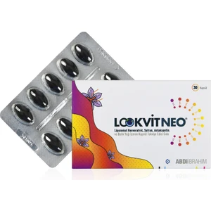 Lookvit Neo Lipozomal Resveratrol, Safran, Astaksantin Ve Balık Yağı İçeren Kapsül Takviye Edici Gıda