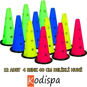 12 Adet 40 cm Delikli Antrenman Hunisi