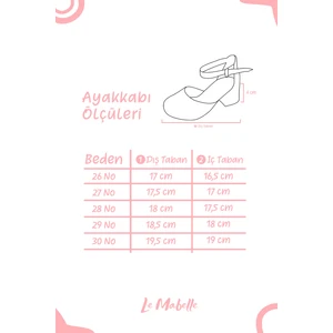 Le Mabelle Pembe  Simli Topuklu Kız Çocuk Ayakkabı