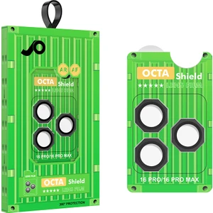 Apple iPhone 16 Pro Max Uyumlu Altıgen Zore Cl-19 Kamera Lens Koruyucu