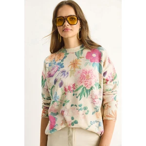 Kadın Parçalı Triko Kazak