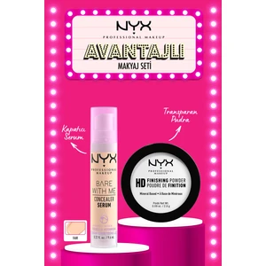 Nyx Professional Makeup Bare With Me Kapatıcı Serum 01 Fair & Mini Pudra Seti