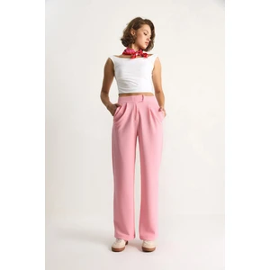 Kadın Beli Cırtlı Rahat Palazzo Pantolon