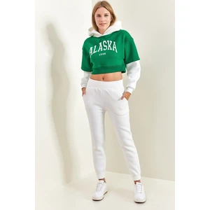 Kadın Yüksek Bel Pantolon Yelek Hırka Üçlü Triko Takım