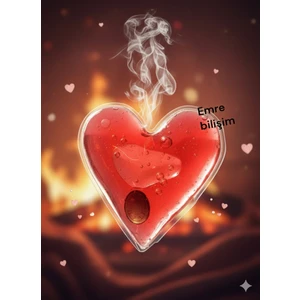 Emre Bilişim Sihirli Isıtıcı Jel Cep Soba Isıtıcı Kalp Şekilli El Cep Isıtma 1 Adet