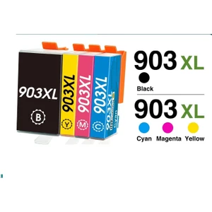 903XL (903) Hp Officejet Pro 6868 Yazıcı Uyumlu Çipli 4 Renk Muadil Kartuş Seti