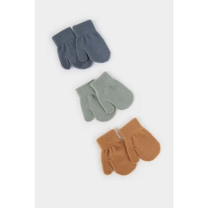 Erkek Bebek Triko 3'lü Eldiven F0027A525WN