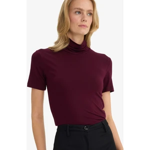 Slim Fit Dar Kesim Balıkçı Yaka Kısa Kollu Tişört G0315AX25HS