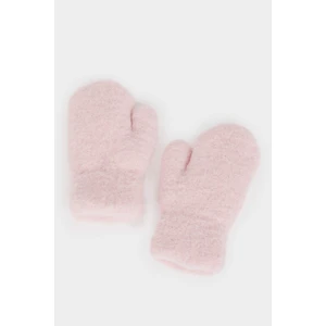 Kız Bebek İçi Suni Yünlü Penye Eldiven