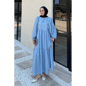 Yazlık Elica Elbise Bebe Mavisi