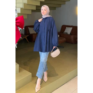 Lopez Balon Kol Tunik Lacivert