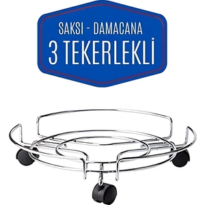 TransForMacion Tekerlekli Saksı Tüp Damacana Altlığı - Taşıyıcı Mutfak Tüpü Taşıyıcı 423534