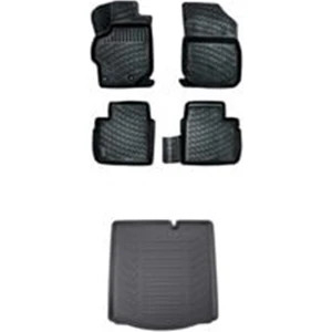 DACİA DUSTER 4X2 2018 SONRASI 3D HAVUZLU PASPAS+ BAGAJ HAVUZU İKİLİ SET