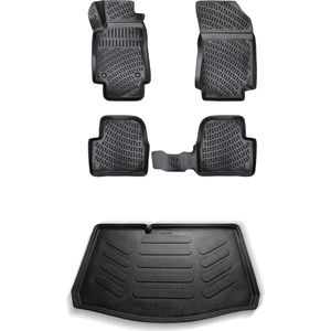 Citroen C3 3D Havuzlu Paspas 2017 Sonrası + Bagaj Havuzu