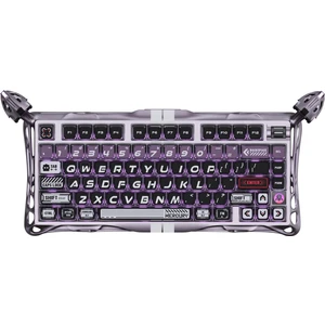 Mercury V75 Pro He Hall Effect Manyetik Switch Gaming Klavye, Hot-Swappable, Rapid Trigger, 8000Hz, 0.125MS Ultra Düşük Gecikme, Kablolu, Rgb Işıklı, Ingilizce Q, Iron Purple