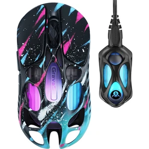 Mercury Xpro Rgb 32K Dpı Optik Gaming Mouse+8k Dongle, Kablosuz, Magnezyum Alaşımlı, Programlanabilir 5 Tuşlu, Özel Seri, Neon Graffiti
