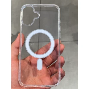 Iphone 16 Plus Uyumlu Magsafe Destekli Şeffaf Silikon Kılıf