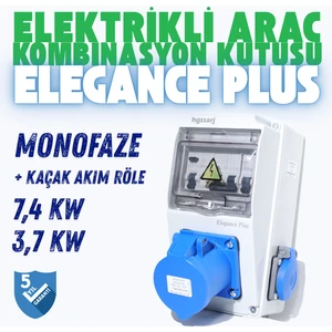 ''Elegance Plus'' Elektrikli Araç Kombinasyon Kutusu, Tesla Blue Adaptöre Uyumlu, V i k o/P a n a s o n i c