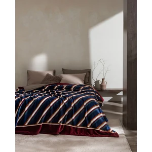 Madame Coco Dourel Çift Kişilik Welsoft Baskılı Battaniye - Lacivert