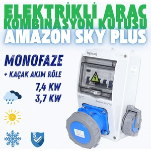 ''Amazon Sky Plus'' Monofaze Elektrikli Araç Kombinasyon Kutusu, V i k o/P a n a s o n i c