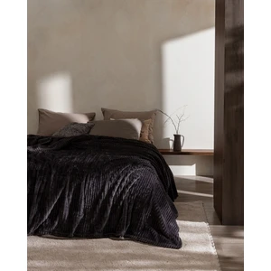 Madame Coco Corbeau Çift Kişilik Welsoft Düz Battaniye - Antrasit