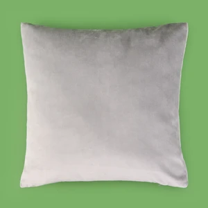 Soft Shiney Kırlent - Gri - 40X40 cm