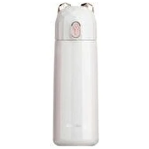 Bambino Plus Beyaz 350 ml Çocuk Matarası Kırılmaz Çelik ve Sızdırmaz Kapak