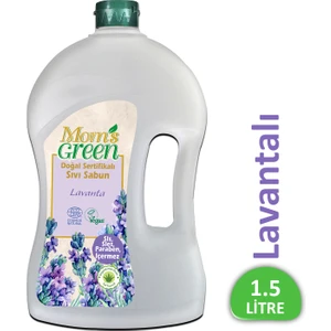 Mom's Green 1500 ml Doğal Sertifikalı Sıvı Sabun - Lavanta Kokulu
