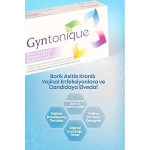 Gyntonıque Borik Asit Vajinal Koku Akıntı Yanma Iltihap Candida mantar Gideren 10 Vajinal Ovül