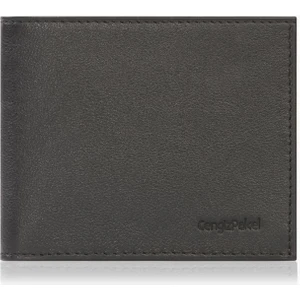 Cengiz Pakel Hakiki Deri Yatay Erkek Cüzdan - 27407 - Siyah