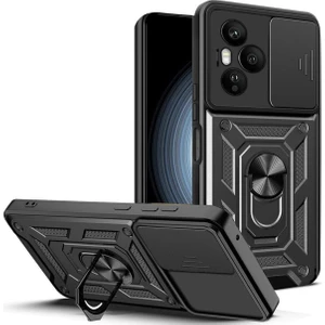 Honor 400 Pro 5g Kılıf Kamera Korumalı Sürgülü Yüzüklü Armor Military Tank Koruyucu Kapak