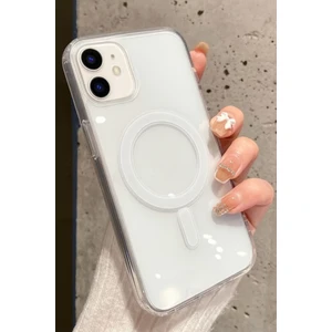 Apple Iphone 12 Pro Kılıf Kablosuz Şarj Magsafe Uyumlu Köşe Korumalı Şeffaf Kılıf