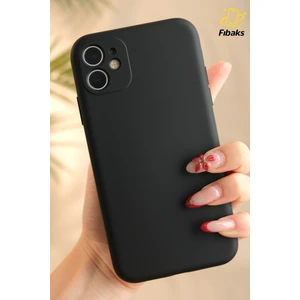 iPhone 11 Kılıf Kadife Lansman Soft Yumuşak Liquid Silikon Kamera Korumalı Mara