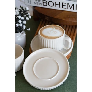 Satürn 4 Parça 2 Kişilik Porselen Çay Fincan Seti