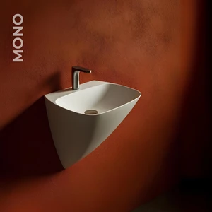 Mono Monoblok Beyaz Delikli Lavabo 50 Cm 3818