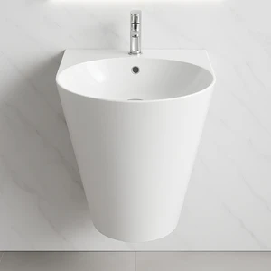 Turavıt İglo Beyaz Delikli Monoblok Lavabo 44 Cm IGL5910
