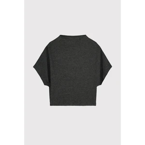 Dik Yaka Boxy Yumoş Üst