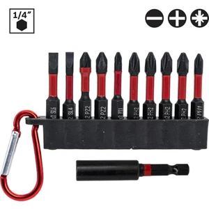 6441 Manyetik Düz-Yıldız Bits Uç Seti  (11 Parça)