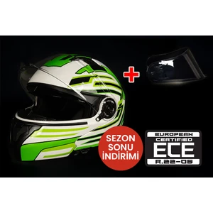 Moto Kalkan Çene Açılır Kask Ekstra Vizör Hediye