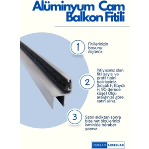 Alüminyum Cam Balkon Fitili ( 8mm )