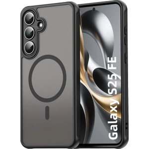 Samsung Galaxy S25 Fe Kılıf Kamera Çıkıntılı Mat Magsafe Wireless Şarj Destekli Renkli Hassas Butonlu Kapak