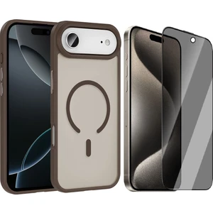 iPhone 17 Air Kılıf M-safe Şarj Özellikli Mat Arka Yüzey Zore Sio Kapak + Hayalet Ekran Koruyucu