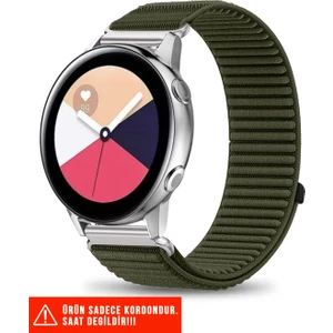 Samsung Galaxy Watch Active / Galaxy Watch Active 2 40 44MM Uyumlu Spor Cırtlı Kordon 20MM