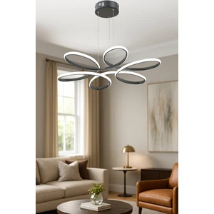 Lüx Aydınlatma Papatya Siyah Ledli Avize