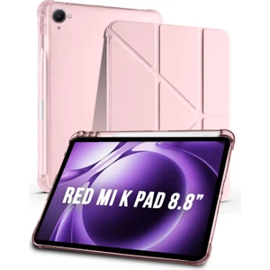 Redmi K Pad Tablet 8.8” Uyumlu Tri Folding Kalem Bölmeli Uyku Modlu Akıllı Kılıf