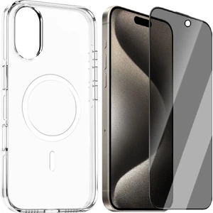 Apple iPhone 17 Kılıf M-Safe Şarj Özellikli Kamera Korumalı Zore Kripto Kapak + Hayalet Ekran Koruyucu